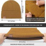 OZERO Winter Beanie Daily Hat - Thermal Polar Fleece Ski Stocking Skull Cap for Men and Women Photo 3