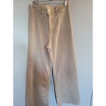 ZARA  Women's Baggy Wide Leg Jeans High Rise Capri Frayed Stretch Size 6 Photo 3