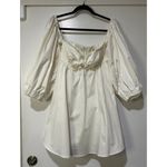 For Love & Lemons Saint Lucia Off The Shoulder White Mini Dress Size Small NWT Photo 1