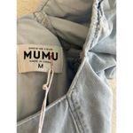 Show Me Your Mumu London Lace Up Denim Dress in Sea Spritz M NWT Photo 5