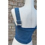 Good American NWOT  Zip Front Denim Tank Photo 7