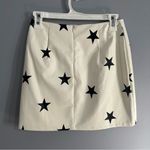 White Leather Skirt Black Photo 2