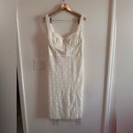 ASTR  The Label Corset Sheath Lace Midi Dress in White Sz XL Photo 2
