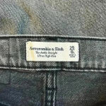 Abercrombie & Fitch The Ankle Straight Ultra High Rise Jeans Black Size 25/0 Photo 5