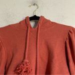 Ulla Johnson  Sacha Puff Sleeve Tassel Pullover Hoodie Sweatshirt Rose Size Small Photo 4