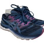 ASICS Gel Nimbus 23 Blue Pink Running Sneakers 7 Photo 0