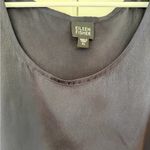 Eileen Fisher 100% Silk Sleeveless Tank Top Pullover Navy XL Capsule Preppy FLAW Photo 1