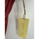 Paper + Tee  Rust Red Ruffle Off Shoulder Faux Button Down Top Womens Size 3X NWT Photo 6