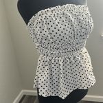 Haute Monde NWT Polka Dot Strapless Top Photo 2
