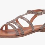 Bella Vita  Women's Size 6 Strappy Sandal Gray Brown Italian Leather Crocodile Photo 0