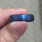 6mm Blue Stainless Steel Ring Photo 3