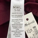 Madewell Seamless Halter Biker Unitard in Cabernet Size S/M Photo 11
