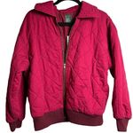 Wild Fable Women's Berry Red Woven Quilted Bomber Jacket - Size XS - NWT Photo 0