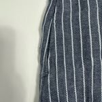 Christian Sirianio Christian Siriano Navy Striped A-Line Skirt Photo 6