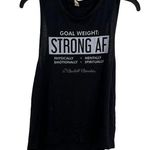 Bella Canvas Barbell Beauties Goal Weight Strong AF Black Tank Medium Photo 0