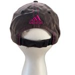 Adidas Womens Adjustable Distressed Baseball Cap With Pink Stitching & Embroider Photo 4