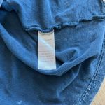 Vineyard Crew Blue Acid Wash Long Sleeve Hooded Tee Size XL Photo 3