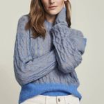 Veronica Beard Mohair & Alpaca Riola Cable-Knit Sweater Size Medium Photo 2