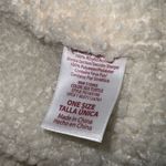 Green Cable Knit Sweater Sherpa Lined & Trimmed Cowl Neck Warmer 14” X 15” Photo 6