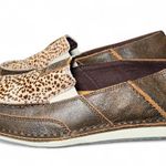 Ariat  Women’s Cruiser Slip-On Loafers Size 10B Cowhide Leather Animal Print Photo 3
