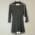 American Eagle  Women’s Long Sleeve Open Back Sweater Dress Black White Small EUC Photo 5