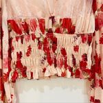 Free People  red and pink lace top Photo 11