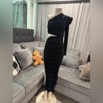 🌸AMTIOUS one shoulder dress ✨ Black Size M Photo 3