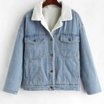 Zaful Jean Jacket Withs Sherpa Lining Photo 0