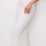 Good American  White Ivory Textured Maxi Skirt Size 3 / L NWT Photo 1