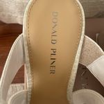 Donald Pliner Faraije Wedge Sandals Size 11 Bone Jute Elastic Criss Photo 4