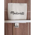 Madewell  Women’s Breezewoven Larsen Blazer in Windowpane Coral pink Jacket Sz S Photo 6