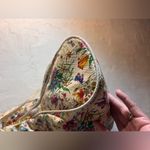 Floral Cream White Shoulder Bag Y2K braided handles vintage summer cottagecore Photo 4