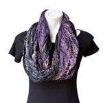 Soft Surroundings NWT,  Purple Viscose Infinity Scarf Photo 0