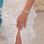 Lulus Strapless  Dress Midi White Photo 0