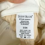 Judy Blue  High Rise Wide Leg Crop Jeans Size 3/26 NEW White Raw Hem Button Fly Photo 8