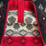 Talbots 100% Wool Full Zip Christmas Tree Sweater Vest Size M Two Small Flaws Photo 5