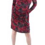 Lauren Ralph Lauren Wkmens Paisley Print Sheath Mini Dress Floral Evening Size 4 Red Photo 2
