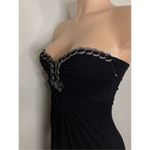 New. Sky black maxi dress with diamond cougar embellishments. XS. Retails $298 Black Photo 7