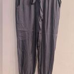 Olivaceous Women’s Dark Gray Cuffed Dressy Jogger Pants Size L NEW Photo 0