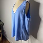 Nordstrom Size Large Basic Lightweight Top Solid Blue Photo 3