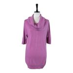 Ann Taylor  Sweater Cowl Neck Tunic Elbow Sleeve Purple Orchid Women’s Size XL Photo 9