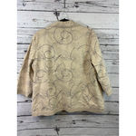 Susan Bristol Women's Blazer 1X Beige Black Abstract Print Photo 6