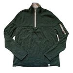 Abode Outside Campfire 100% Merino Wool Quarter Zip Forest Green L Size L Photo 0