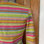 Blue Blush Rainbow Daze Knit Crop Cardigan - Size Medium Photo 8