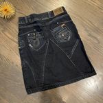 Object Cancelled Reality Pupilla Loose Skirt Jean Black Size 4 (EU34) Photo 3