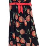 Anthropologie  Anna Sui Strapless 100% Silk Poppies Floral Empire Dress Size 2 Photo 0