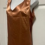 Blissshow Copper Sleeveless Work Office Camisole Summer Blouse Photo 2