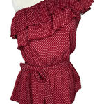 Anthropologie Maeve by  Rita Ruffle One-Shoulder Top size Small Photo 0