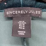 Sincerely Jules Velvet Blazer Shawl Collar One Button Career Jacket Size‎ M Green Size M Photo 1