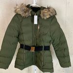 Karen Millen #703  Belted Faux Fur Puffer Jacket Photo 2